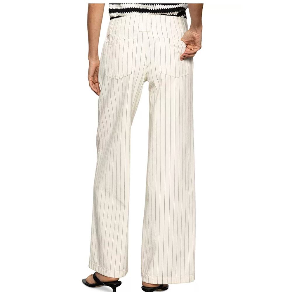 Sanctuary Arden Wide Leg Striped Pants | Sz 29, Black White NWT - Picture 10 of 11